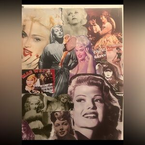 Girls Just Wanna Have Fun - Collage on Canvas